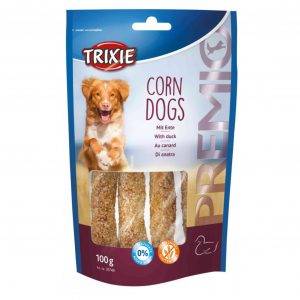 تشویقی سگ تریکسی مدل corn dogs وزن 100 گرم